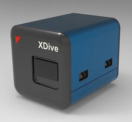 Image: The XDive 5-minute real-time PCR instrument is on display at ADLM 2024 (Photo courtesy of OnsiteGene Inc.)